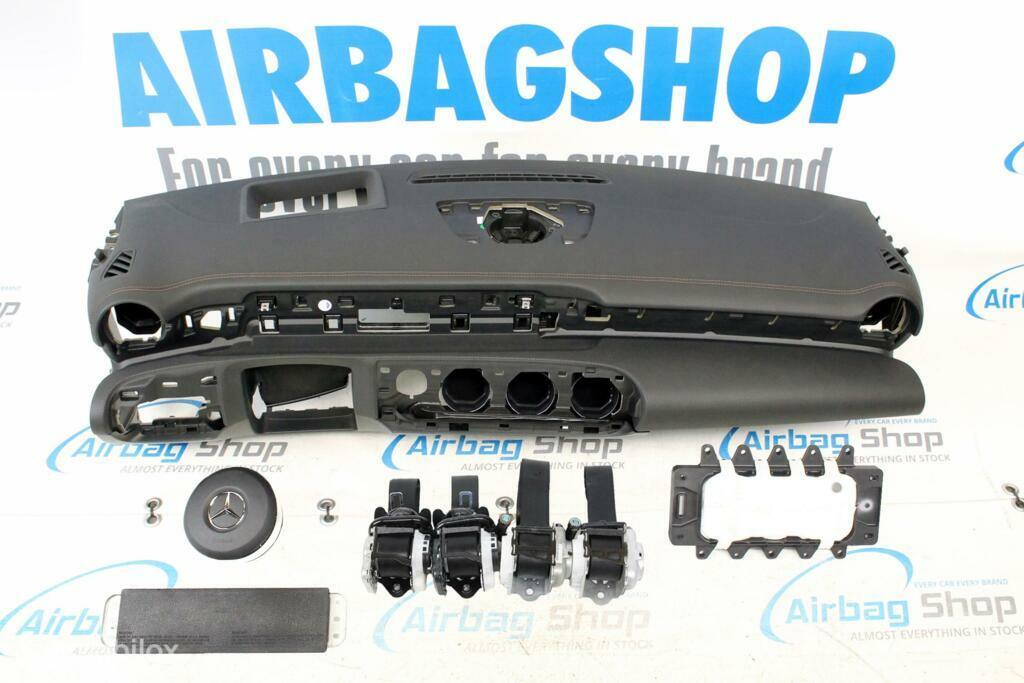 Airbag kit - Tableau de bord HUD couture brun Mercedes W177, Gebruikt, Ophalen of Verzenden