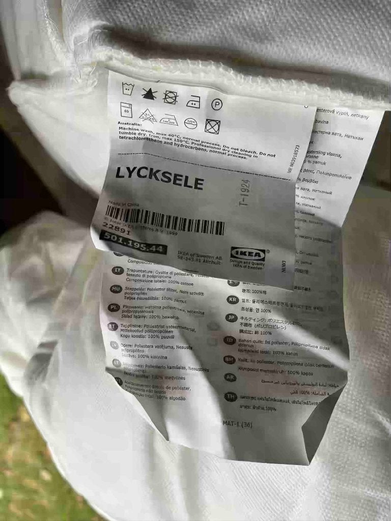 Housse IKEA LYCKSELE 2 places, Maison & Meubles, Chambre à coucher | Canapés-lits, Enlèvement ou Envoi, Comme neuf, Deux personnes