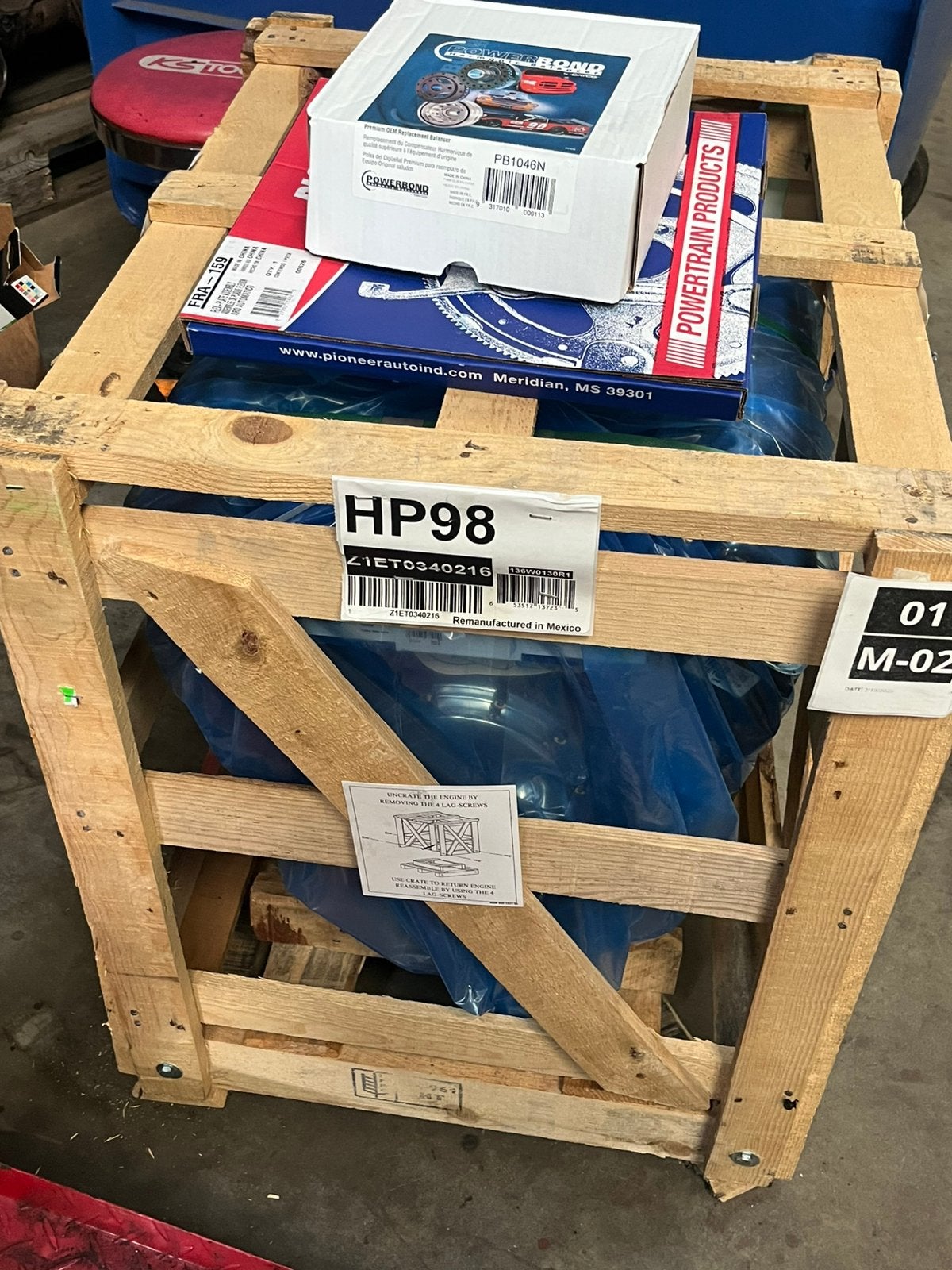 Chevrolet crate engine, Auto-onderdelen, Motor en Toebehoren, Amerikaanse onderdelen, Nieuw, Ophalen