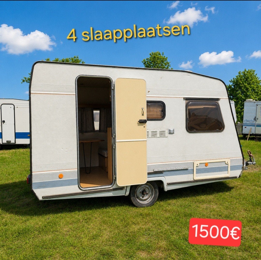 Caravane, 4 couchettes, terrain de camping, construction de, Enlèvement