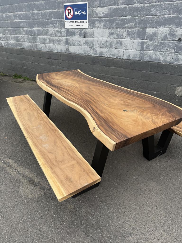Tables de jardin personnalisées en tronc d'arbre, Enlèvement ou Envoi, Gentstraat 75, 9700 oudenaarde, Info@boomstamtafel.net