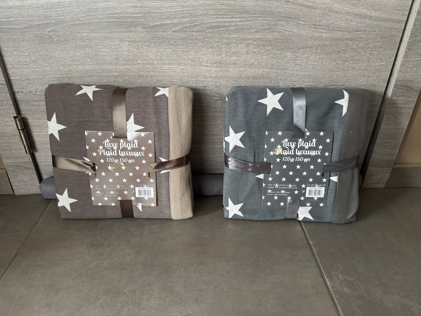 2 luxe plaids ster 120x150cm, Huis en Inrichting, Ophalen, 120 cm, Nieuw, 150 cm