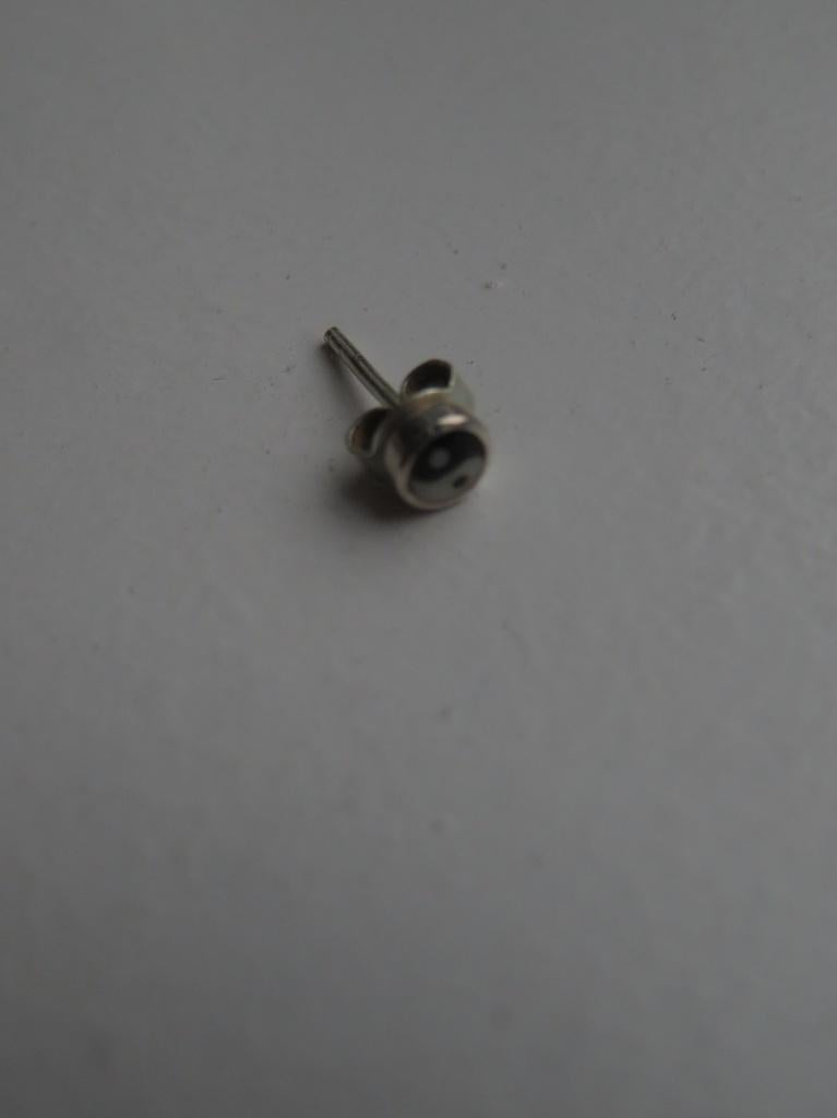 Boucle d'oreille Yin Yang, Ophalen, Gebruikt, Zilver, Zilver