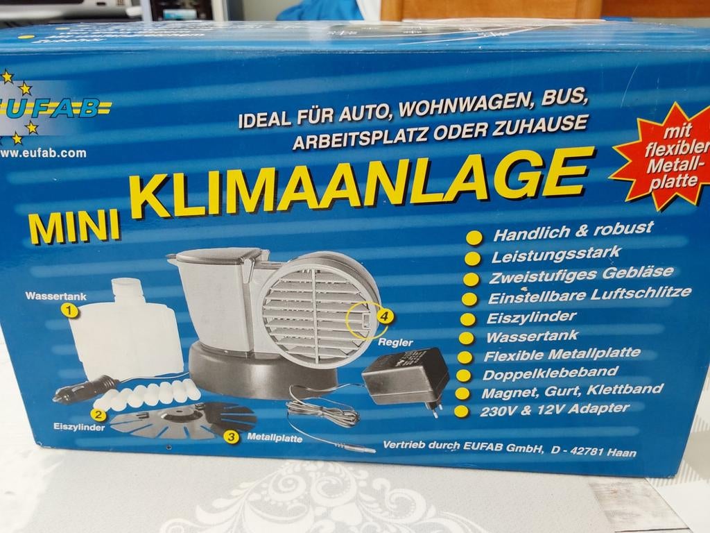 Refroidissement par air Eufab, boîte maintenant ouverte. Fon, Enlèvement ou Envoi
