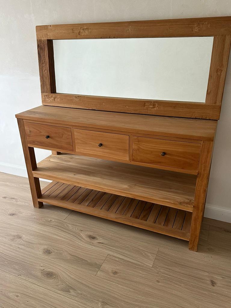 Commode + spiegel, Ophalen, Zo goed als nieuw