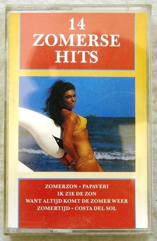 Cassette, 14 Zomerse Hits, Dureco, 1991., CD & DVD, Enlèvement ou Envoi, Originale, Utilisé, 1 cassette audio
