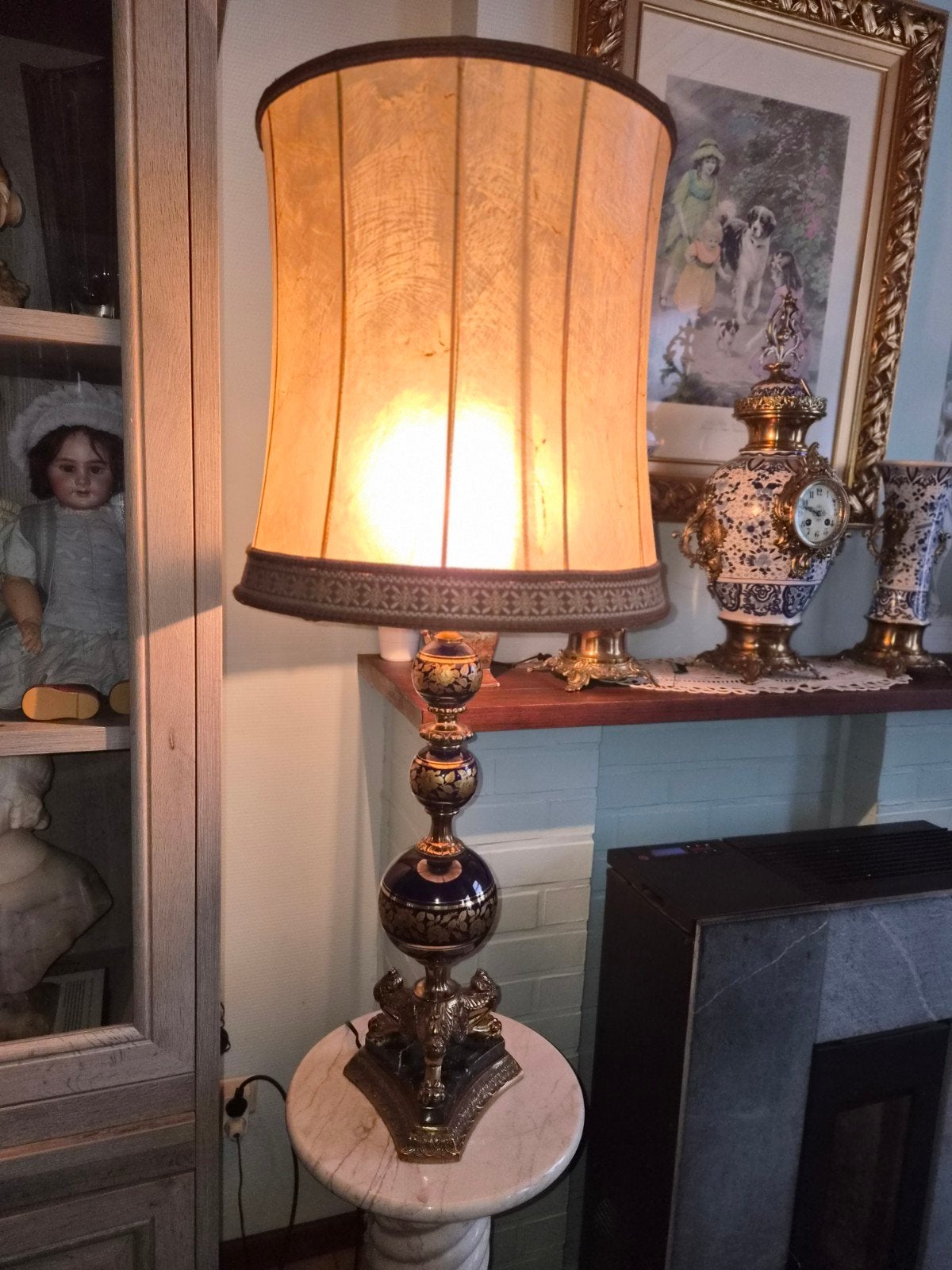 zeer mooie grote lampadair, Antiek en Kunst, Ophalen