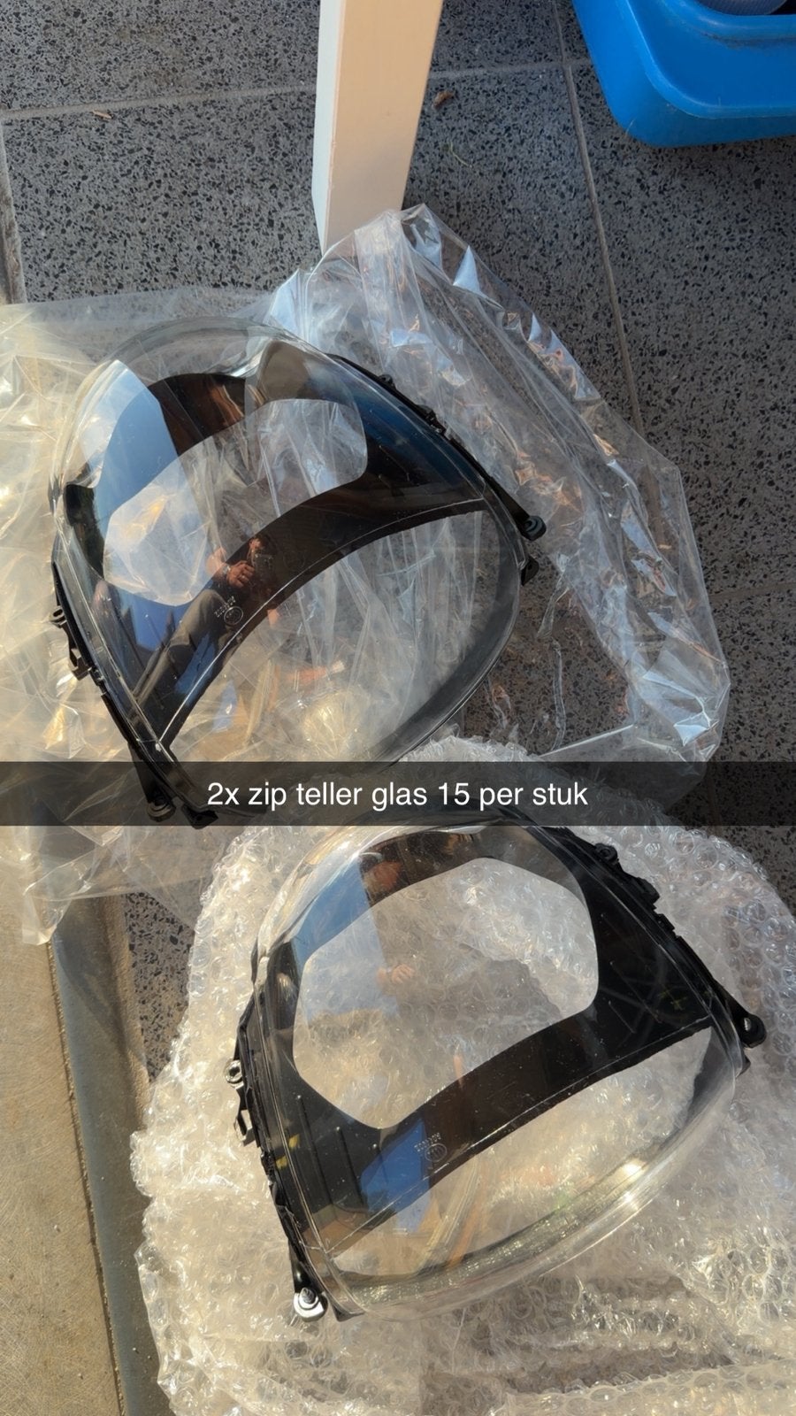 Zip helder koplampglas, Doe-het-zelf en Bouw, Veiligheidsbrillen, Ophalen, Zo goed als nieuw