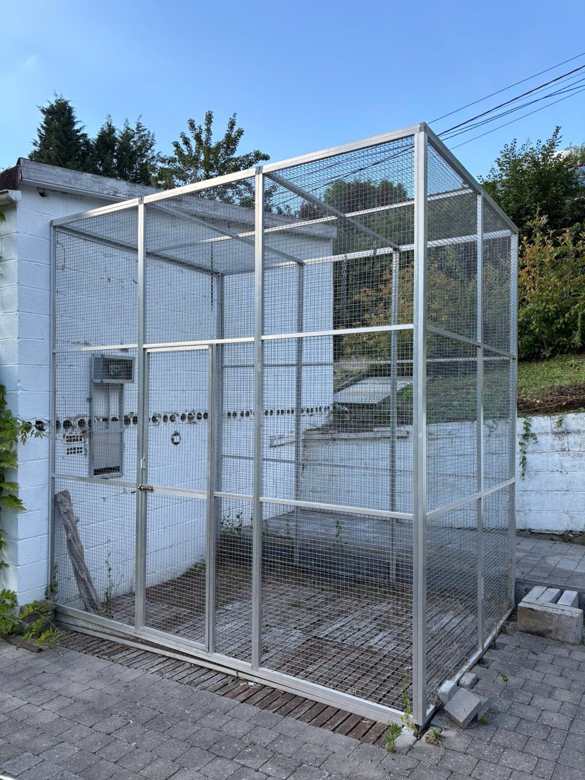 Volière en aluminium, Jardin & Terrasse, Serres, Comme neuf, Aluminium, Enlèvement