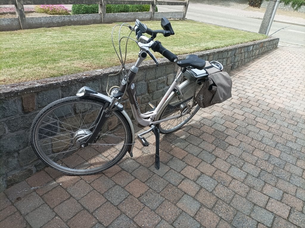 Elektrische Gazelle dames fiets, Ophalen, Gebruikt, Velgrem, Gazelle