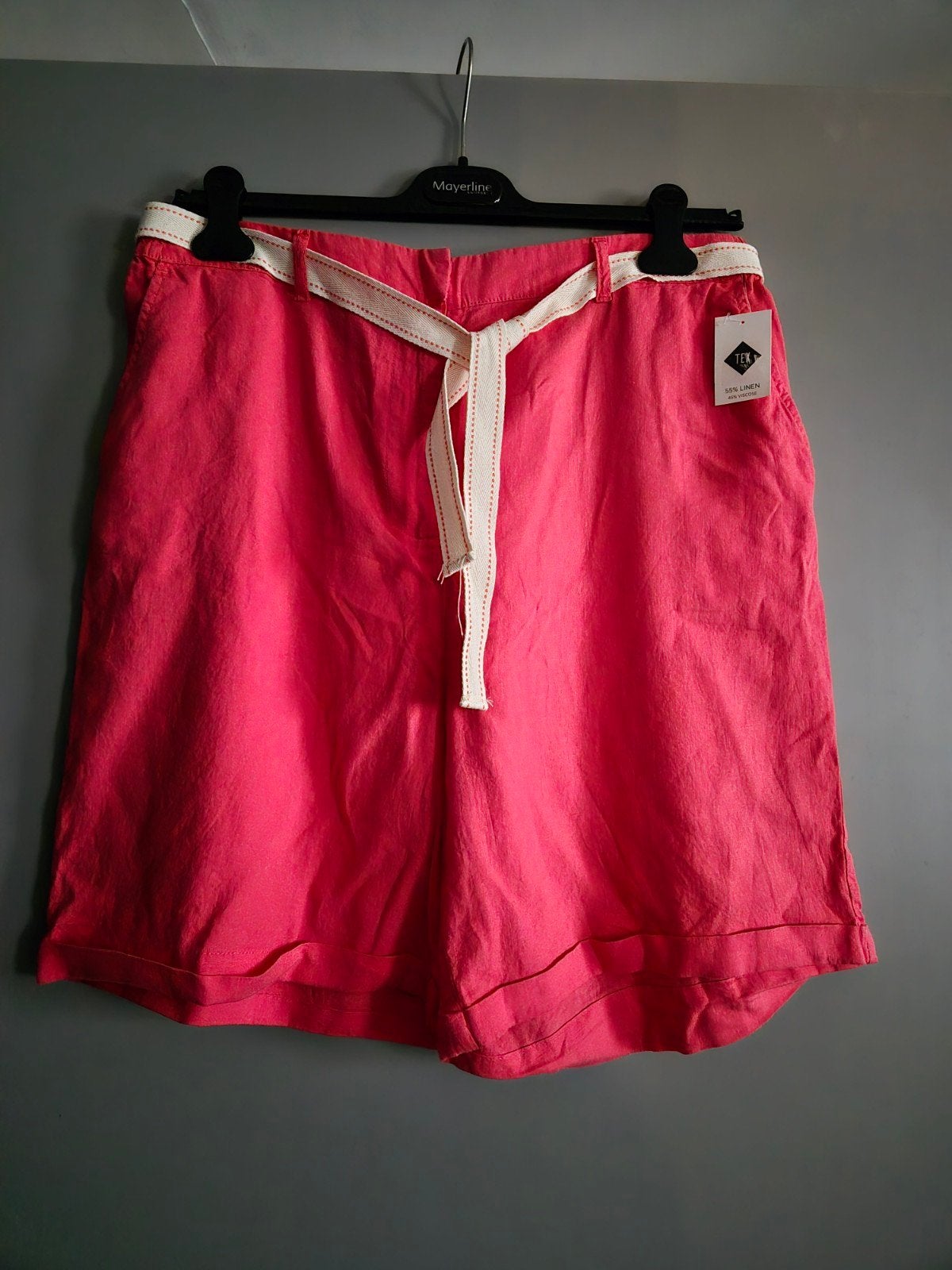 Nieuwe linnen short van Tex maat XL, Kleding | Dames, Ophalen, Kort, Maat 46/48 (XL) of groter, Nieuw