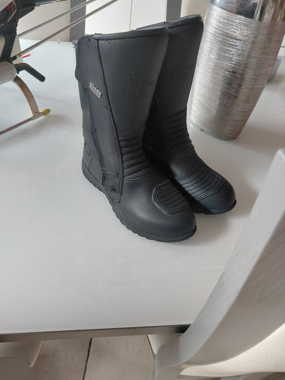 Bottes moto iXS Attack Evo – NEUVES avec étiquette – Taille, Enlèvement