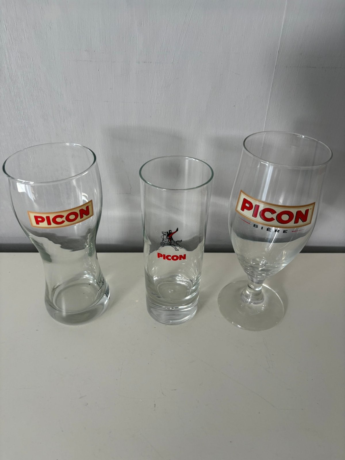 6 verres PICON différents, Enlèvement ou Envoi, Comme neuf