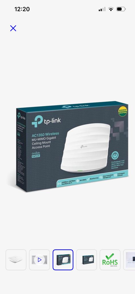 TP link Omada EAP225 accespoint AC1350 draadloos, Computers en Software, Ophalen, Nieuw
