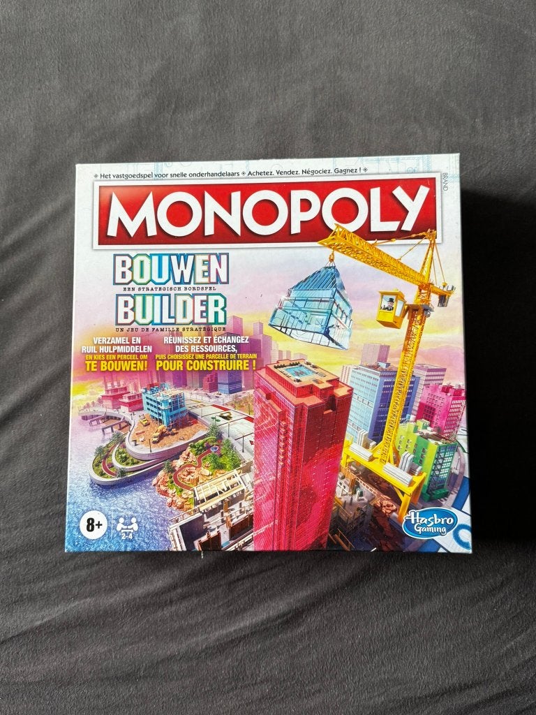 211. Speelgoed - Monopoly Bouwen NIEUW, Hobby en Vrije tijd, Ophalen of Verzenden, Nieuw, HASBRO