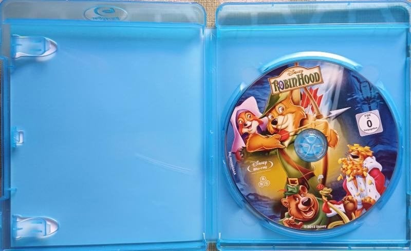 blu ray ROBIN HOOD  WALT DISNEY, Ophalen of Verzenden, Zo goed als nieuw