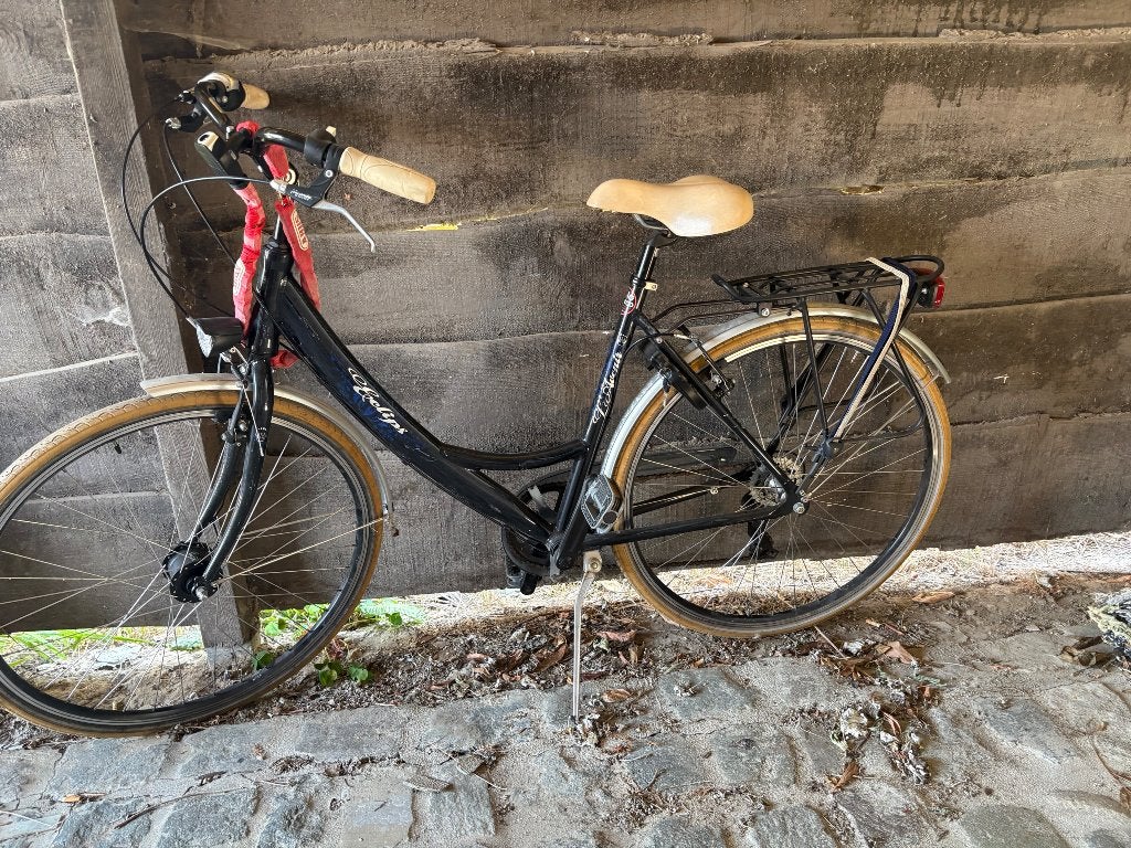 Damensfiets, Fietsen en Brommers, Fietsen | Dames | Damesfietsen, Ophalen, Gebruikt, Schijfrem, Overige merken