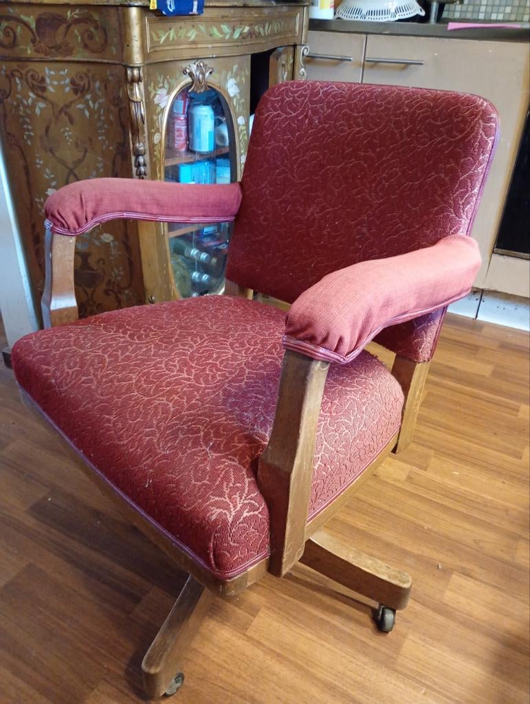 Art deco Directeursstoel, Antiek en Kunst, Ophalen