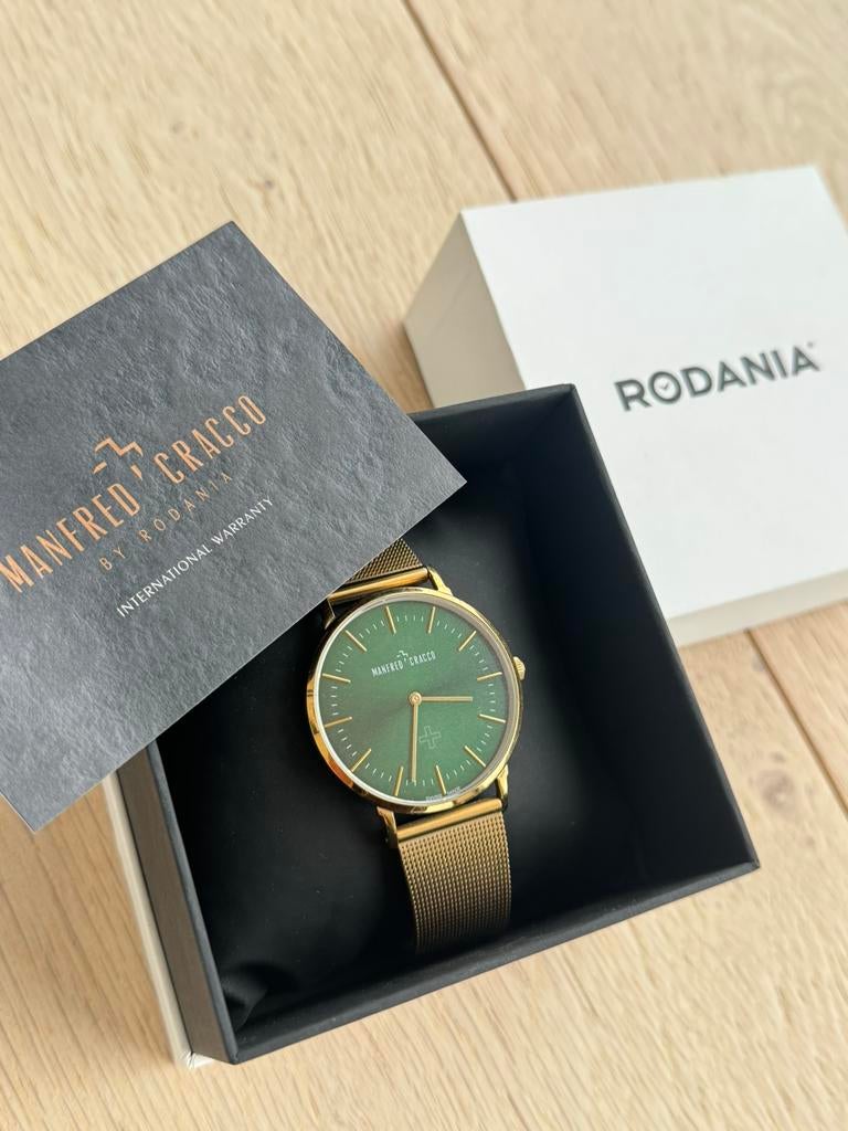 Horloge manfred cracco rodania, Enlèvement ou Envoi, Utilisé