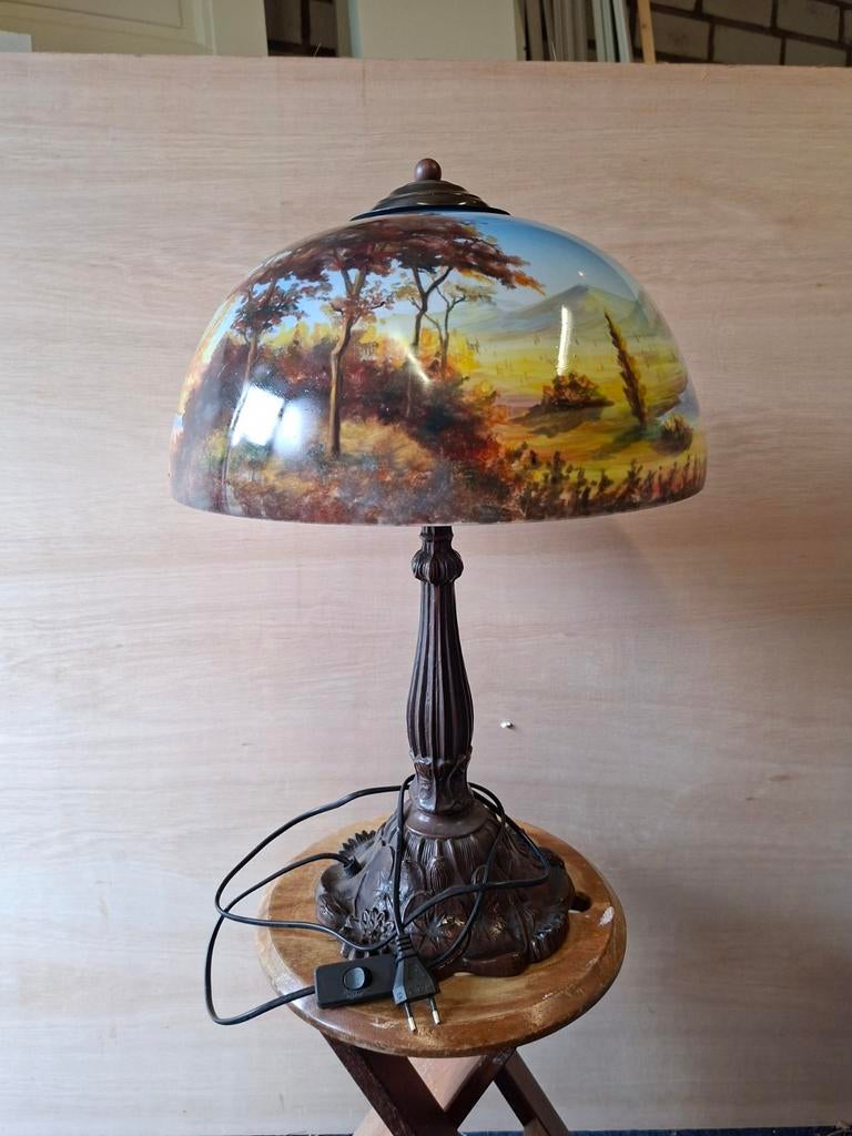 Brocante schemerlamp antiek, Ophalen
