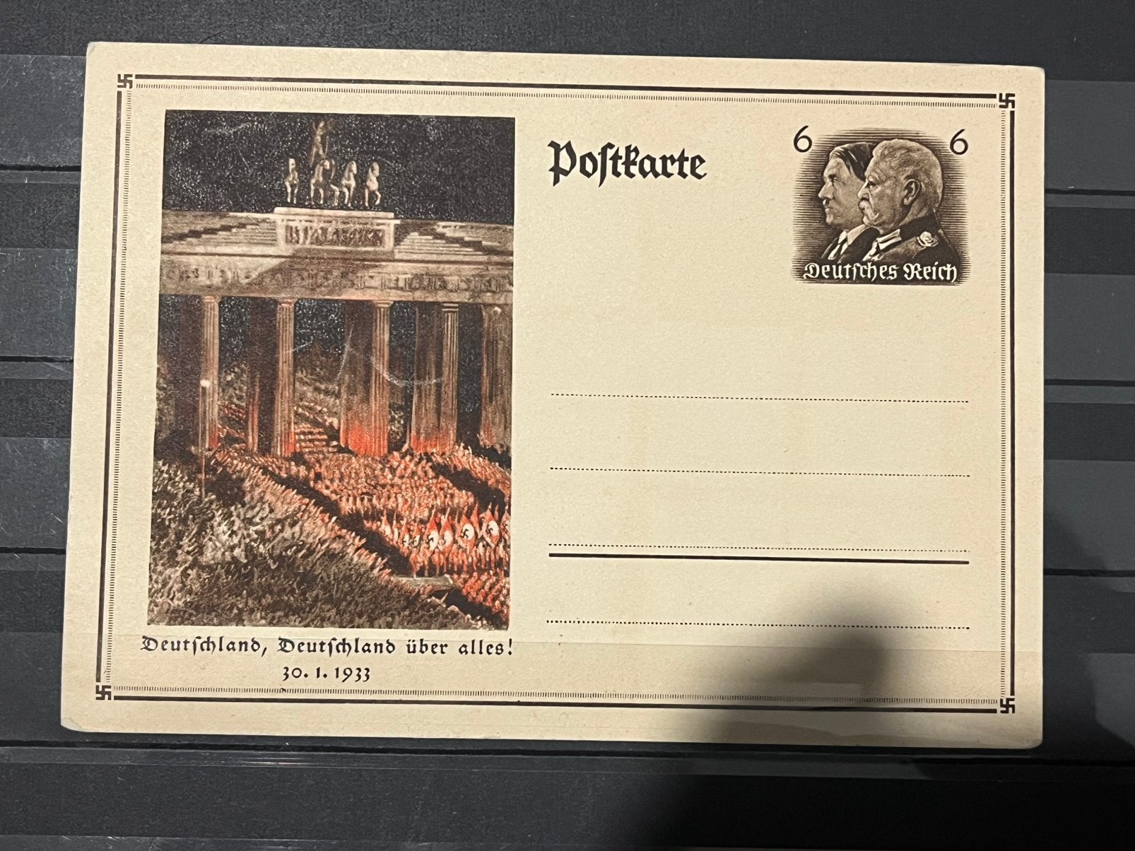Carte postale « Deutschland, Deutschland über alles !, Enlèvement ou Envoi, Autres, Autres types