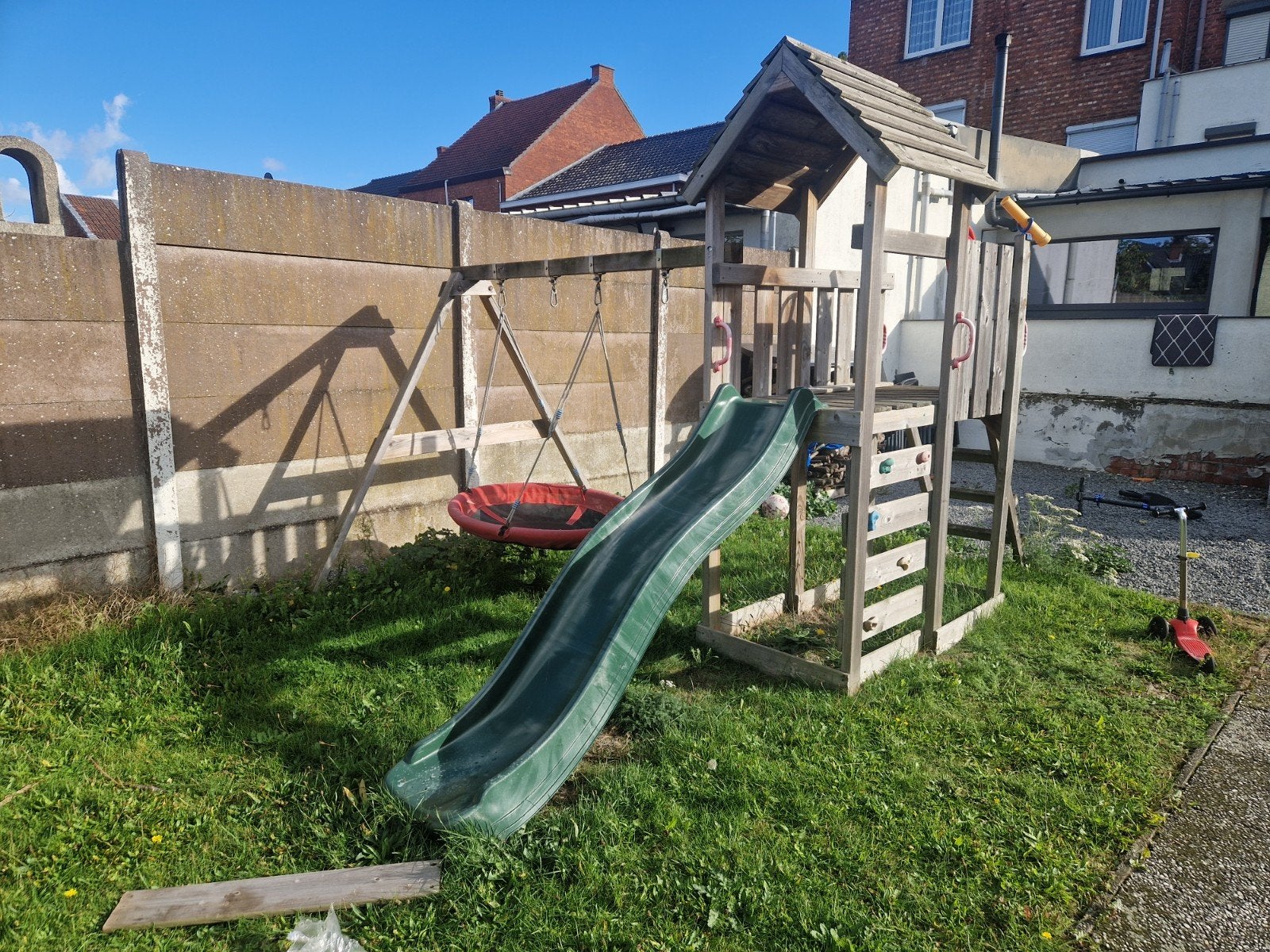 speeltuin, Ophalen, Gebruikt, Glijbaan