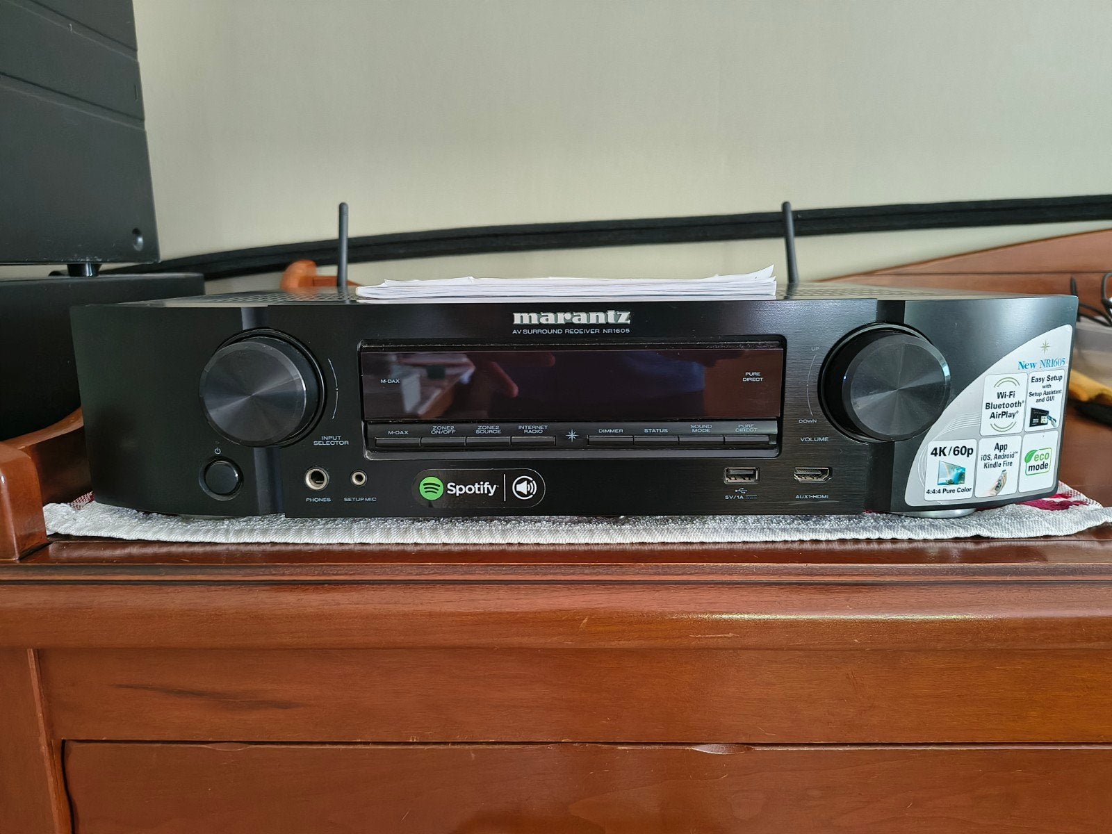 Récepteur Marantz type 1605, Enlèvement, Utilisé, Autres types, Avec lecteur de CD