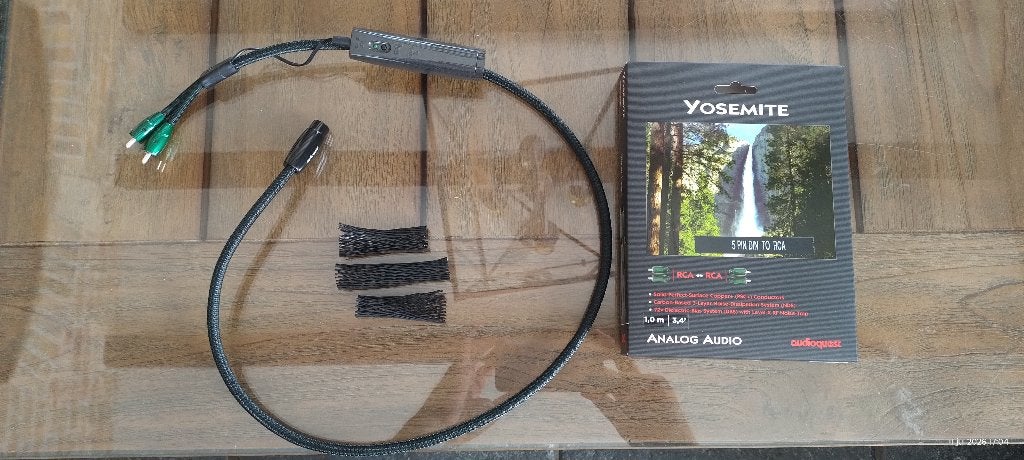 Audioquest YOSEMITE 5 PIN DIN naar RCA (1 meter), TV, Hi-fi & Vidéo, Enlèvement, Comme neuf, Moins de 2 mètres, Câble Interlink