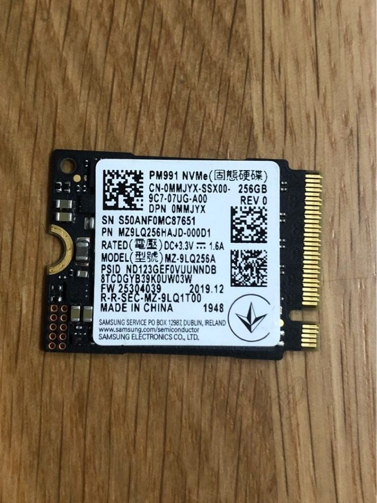 512Gb 256G SSD Samsung PM991 991a NVMe M.2 Type 2230 Gen 3x4, Enlèvement ou Envoi, SSD, Interne, Utilisé