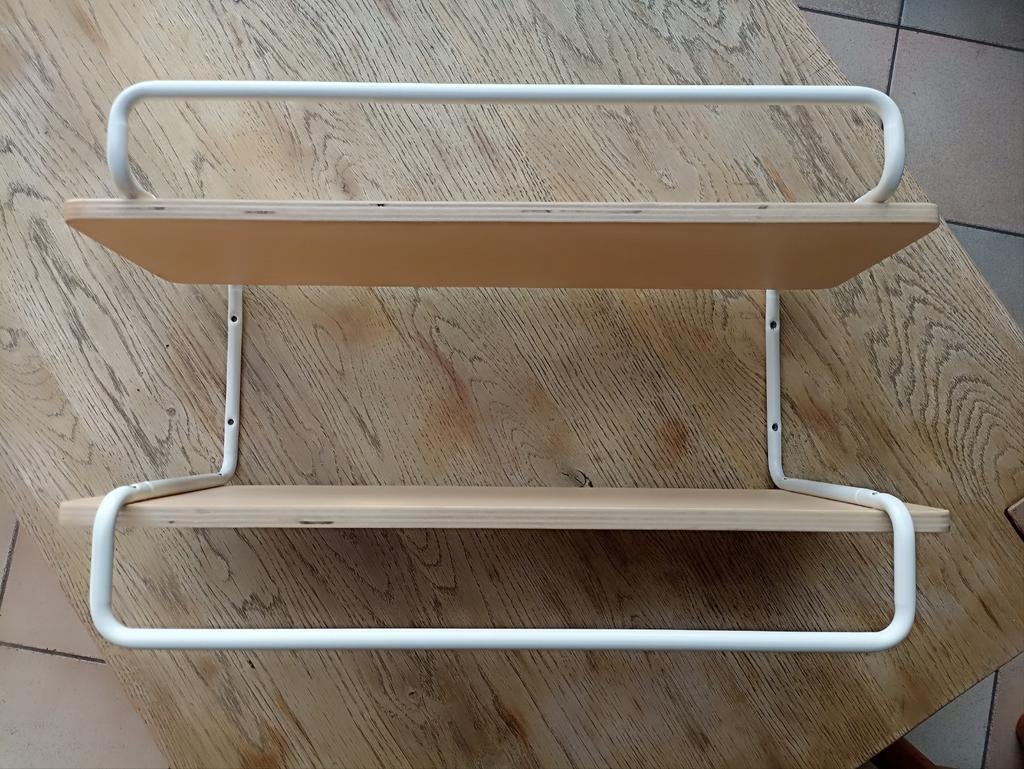Étagère Ikea métal et bois, Ophalen of Verzenden, Zo goed als nieuw