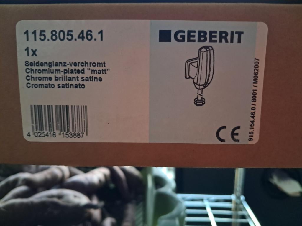 Urinoirkraan Geberit nieuw elektronisch met batterijen, Ophalen of Verzenden, Nieuw, Kraan