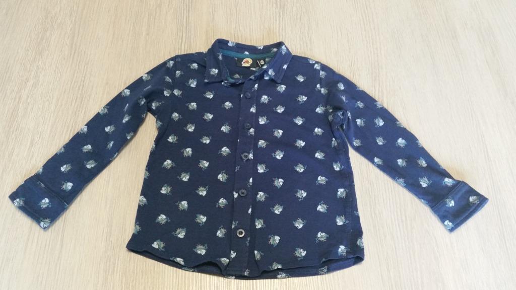 Donker blauw hemd JBC 104, Kinderen en Baby's, Kinderkleding | Maat 104, Overhemd of Blouse, JBC, Ophalen of Verzenden, Zo goed als nieuw
