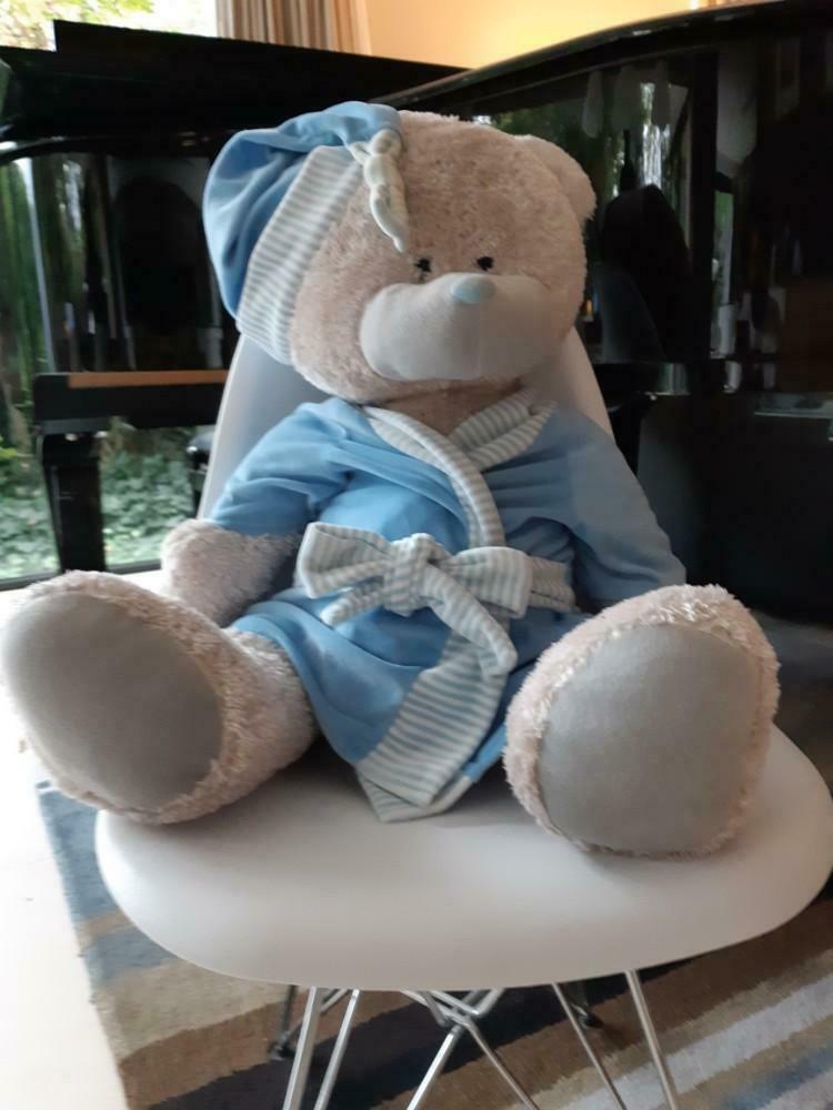 Heel grote knuffelbeer met badjas, Ophalen, Gebruikt, Beer
