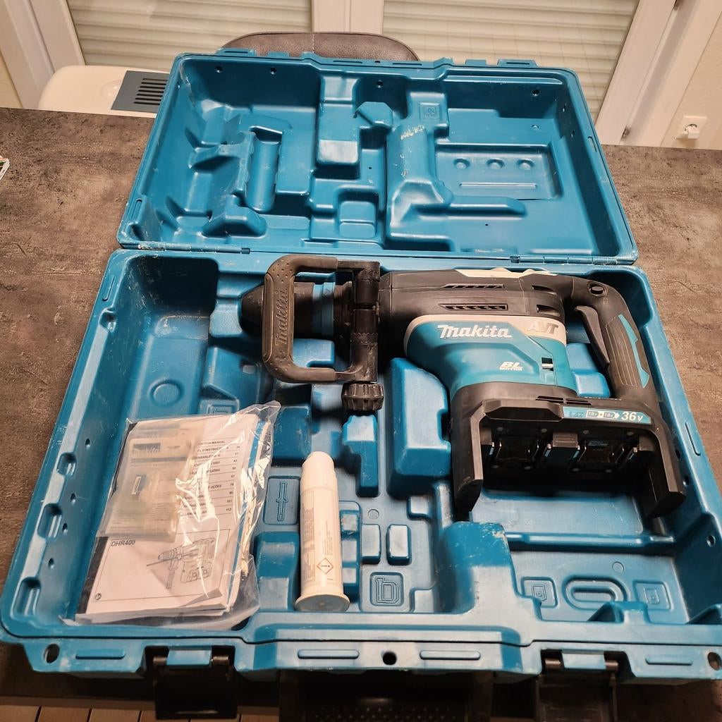 MAKITA BOORHAMER DHR400  2X18V, Doe-het-zelf en Bouw, Ophalen, Zo goed als nieuw, Boor- en/of Breekhamer