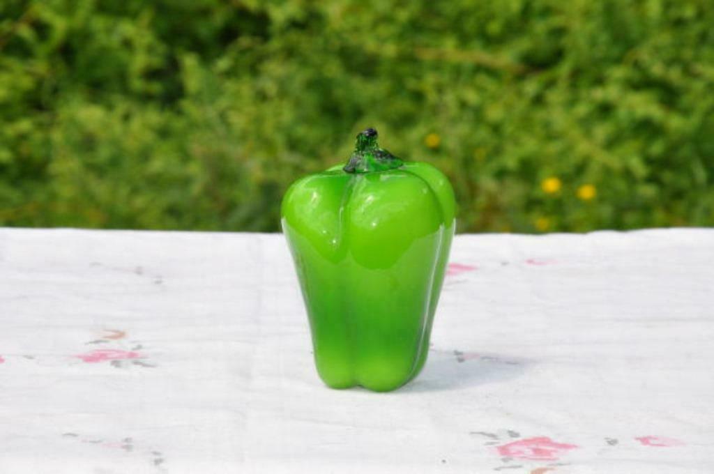 poivron vert en verre de murano, Enlèvement ou Envoi