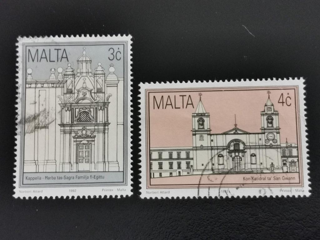 Malte 1992 - Bâtiments historiques de La Valette, Enlèvement ou Envoi, Malte, Affranchi