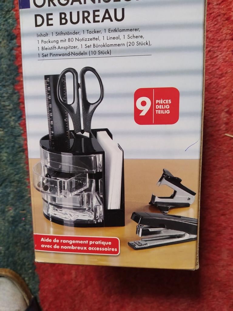 Organisateur de bureau (9 pièces), Enlèvement ou Envoi