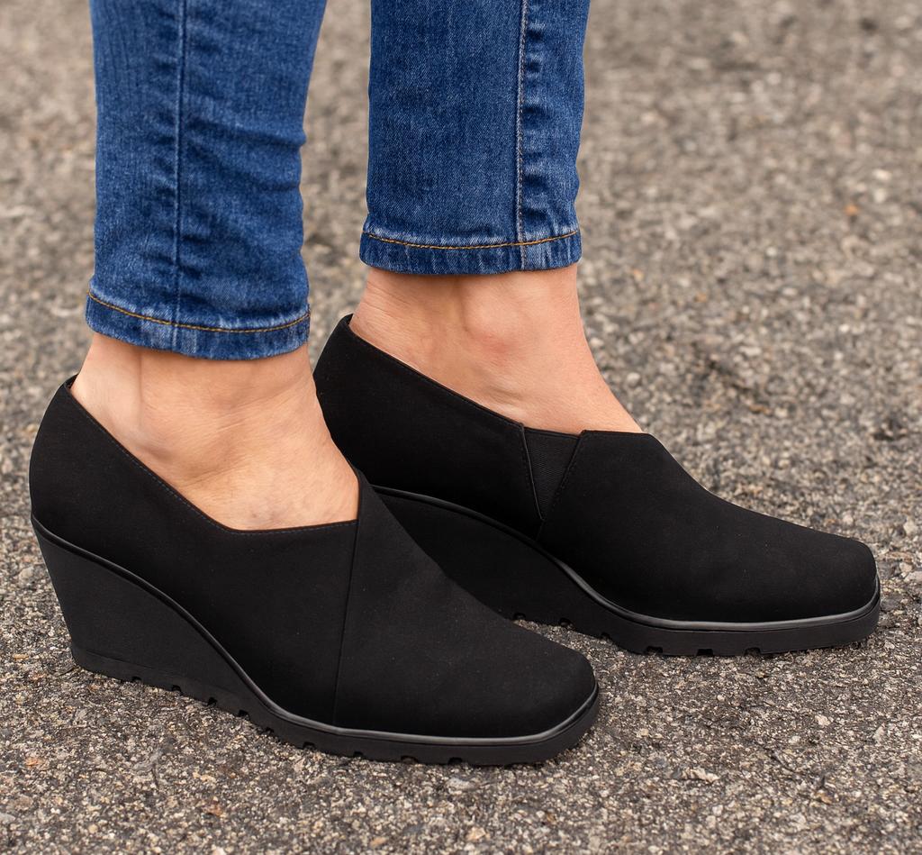 schoenen Betty Barclay wedges – zwart, maat 38 (UK 5), Enlèvement, Noir