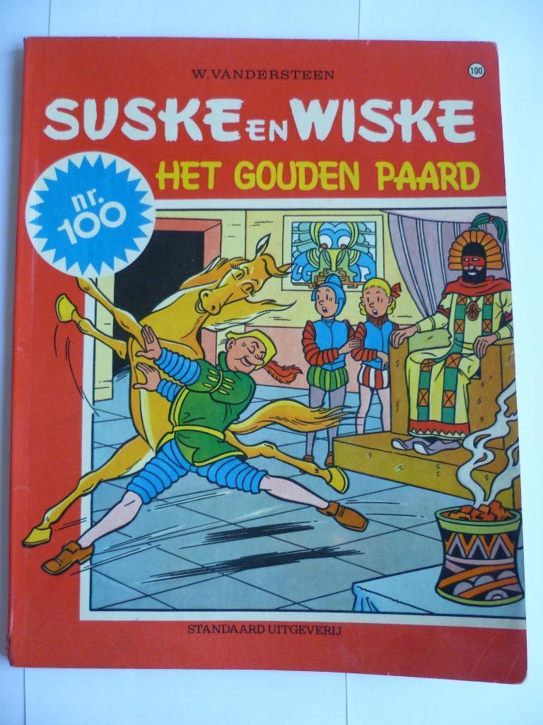 SUSKE EN WISKE 1E DRUK NR:100"HET GOUDEN PAARD"UIT 1969, Gelezen, Willy Vandersteen, Eén stripboek, Ophalen of Verzenden