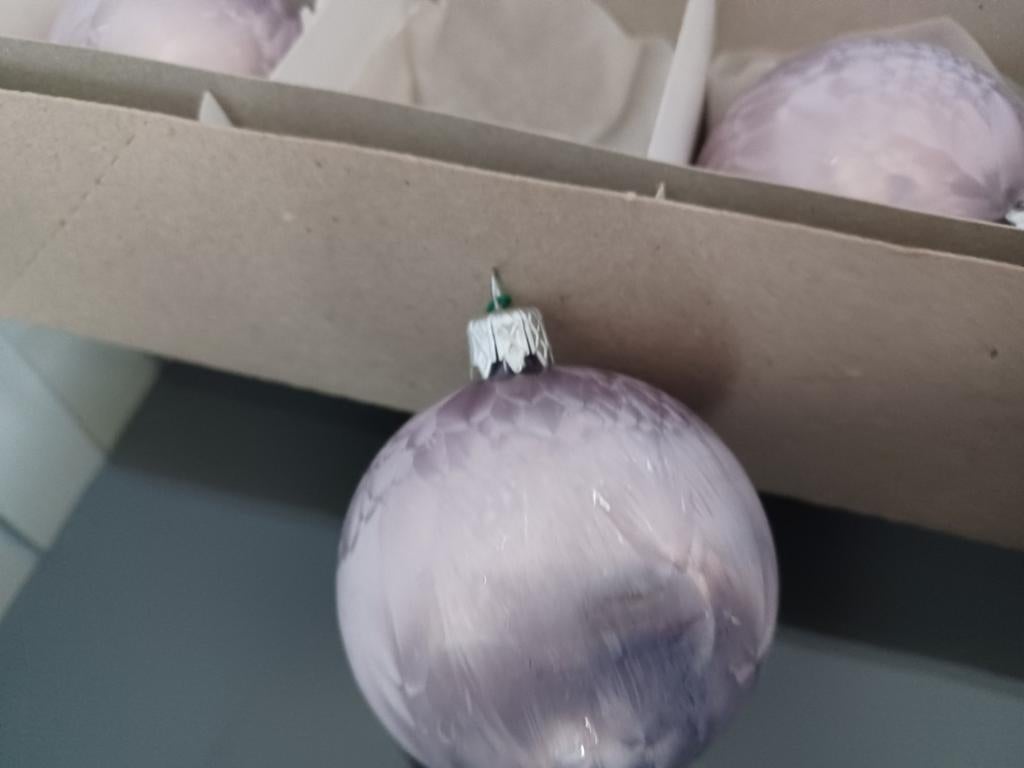 Lichtpaarse kerstballen, Diversen, Kerst, Ophalen, Zo goed als nieuw