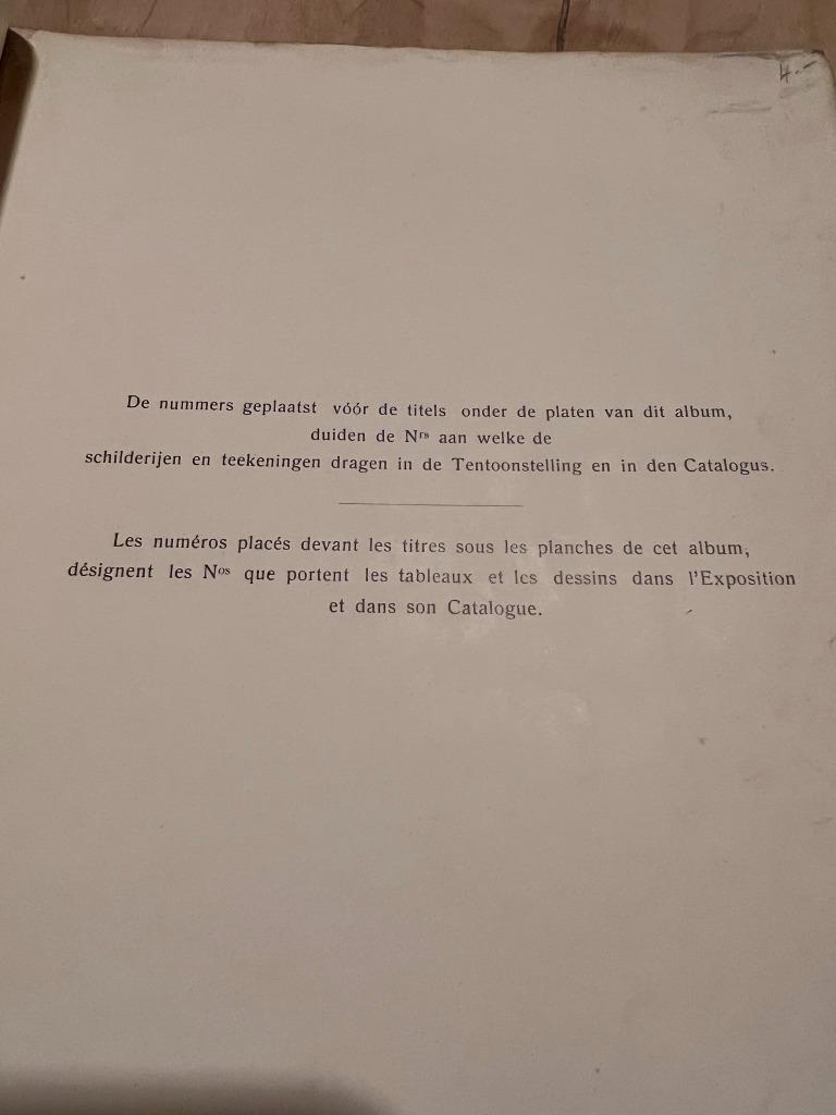1905 Album tentoonstelling Jacques Jordaens tweetalig, Antiek en Kunst, Ophalen of Verzenden