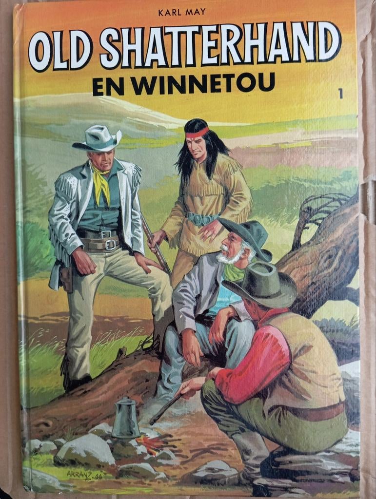 Karl May : Old Shatterhand en Winnetou 1, Boeken, Stripverhalen, Ophalen of Verzenden, Gelezen