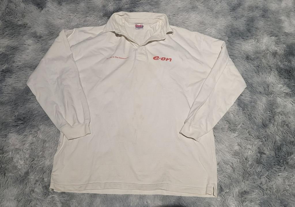 Polo Manches Longues "Energy In The Community" - Uneek, Taille 52/54 (L), Porté, Blanc, Enlèvement ou Envoi