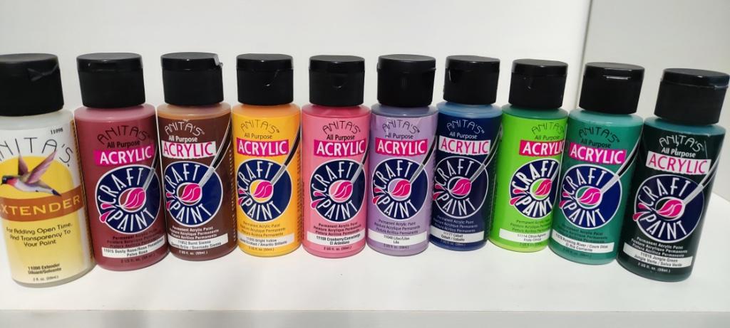 Acryfverf  ,X kleuren, schildersset en messen..., Ophalen, Nieuw, Acrylverf