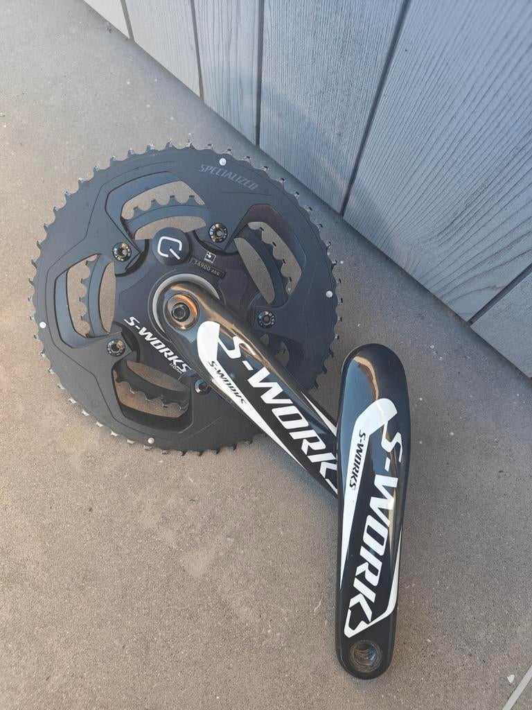 S-works carbon cranck met powermeter en praxis tandwielen, Fietsen en Brommers, Ophalen
