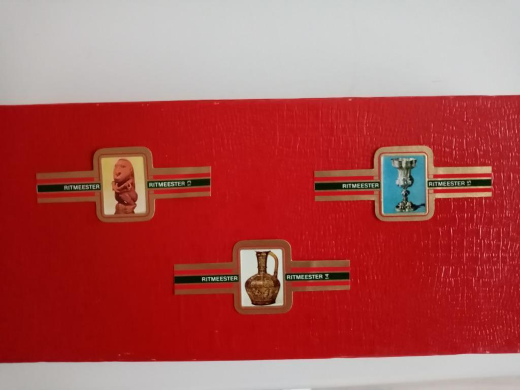 Rétro vintage: 3 sigarenbandjes Ritmeester (perfecte staat), Verzamelen, Ophalen of Verzenden, Zo goed als nieuw, Sigarenbandjes