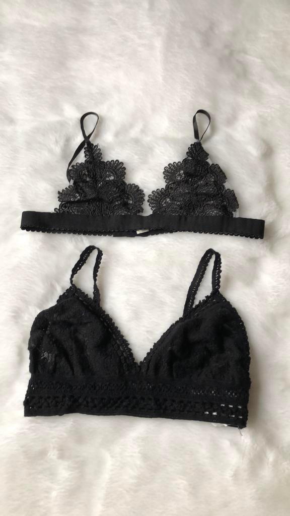 Bralettes/soutien-gorge noirs taille S, Zara, Enlèvement ou Envoi, Noir, Soutien-gorge