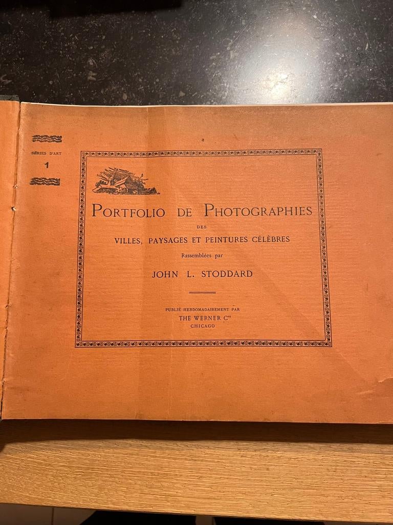 Portfolio de Photographies des villes, paysages et peintures, Ophalen of Verzenden, John L. Stoddard