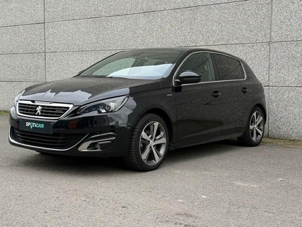 Peugeot 308 *GPS*CAMERA*17 INCH* 1.2 BENZ GT LINE, Auto's, Peugeot, Zwart, Zwart, Bedrijf, 97 kW