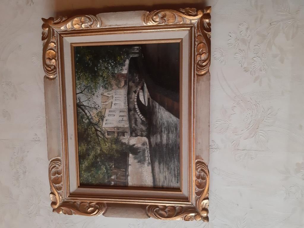 BRUGSE REIEN schilderij, Antiek en Kunst, Ophalen